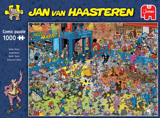 Jan van Haasteren 1000 brikker puslespil Roller Disco