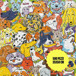 Cagnolini Birichini - 500 brikker puslespil fra Sto Puzzle