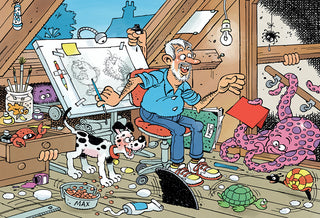 Jan van Haasteren Puslespilskalender 2025 - 24 mini julepuslespil