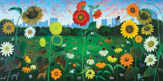 Sunset over Dog's Dream 1000 brikker panoramapuslespil fra Pomegranate