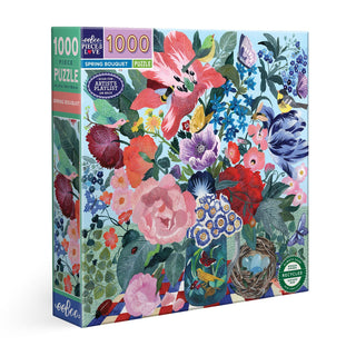 Frühlingsstrauß 1000-teiliges Puzzle von eeBoo 