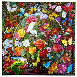 Schmetterlings-Stillleben-Puzzle mit 1000 Teilen von eeBoo 