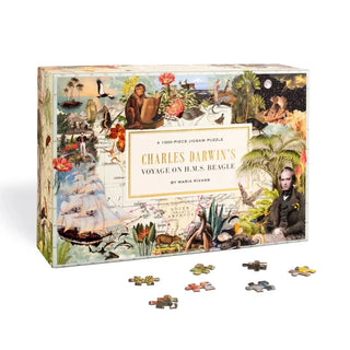 Charles Darwin's Voyage On H.M.S. Beagle puslespil med 1000 brikker