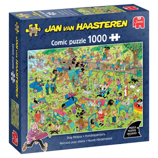 Hund Parkour Jan van Haasteren 1000 Teile Puzzle