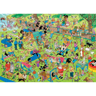 Hund Parkour Jan van Haasteren 1000 Teile Puzzle