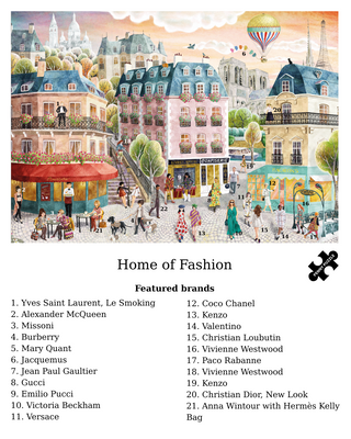 Home of Fashion 2000 brikker Paris-puslespil fra Penny Puzzle