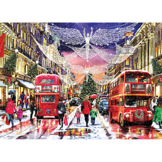 Gibson 500 XL brikker puslespil - Regent Street at Christmas