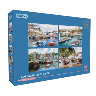 Cornwall by the Sea 4 x 500-teiliges Puzzle von Gibson 