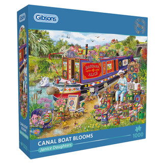 Canal Boat Blooms 1000 brikker Gibson