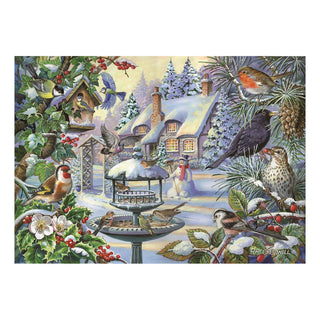 Winter Birds 500 XL piece puzzle from House of Puzzles