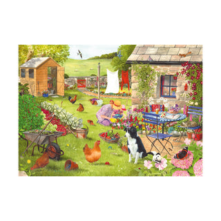 Grandma's Garden 500 XL brikker puslespil fra House of Puzzles