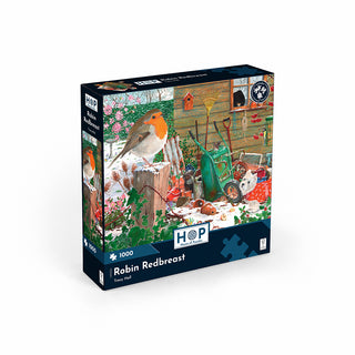 Rotkehlchen-Puzzle mit 1000 Teilen von House of Puzzles 