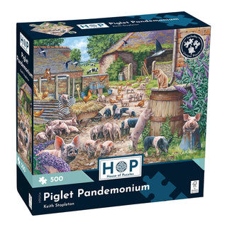 Piglet Pandemonium 500 piece puzzle from House of Puzzles 