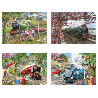 Steaming Along 4 x 500 piece puzzle from House of Puzzles 