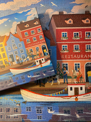 Nyhavn 1000 brikker puslespil fra Penny Puzzle