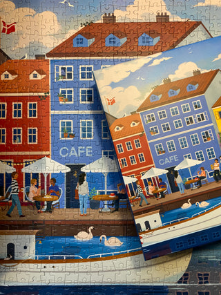 Nyhavn 1000 brikker puslespil fra Penny Puzzle