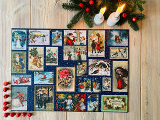 Ye Old Christmas Greetings 1000 brikker julepuslespil fra Penny Puzzle