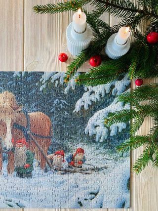 Into the Woods 500 brikker julepuslespil fra Penny Puzzle