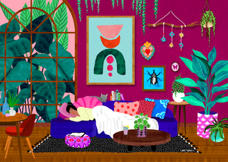 Kitsch Living Room 1000 brikker puslespil fra Studio Bambelle