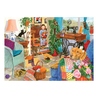 Kitten Chaos 1000 brikker puslespil fra House of Puzzles