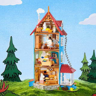 Moomin House Book Nook 441 brikker 3D-puslespil