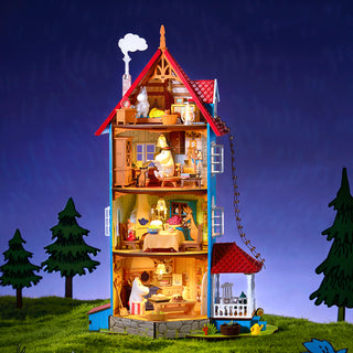 Moomin House Book Nook 441 brikker 3D-puslespil