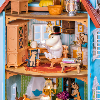 Moomin House Book Nook 441 brikker 3D-puslespil