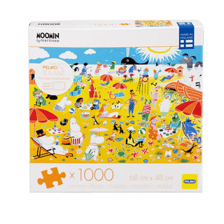 The Riviera Beach 1000 brikker Moomin puslespil fra Martinex