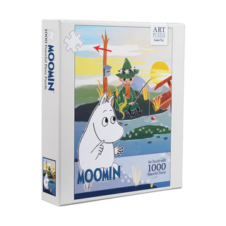 1000 brikker puslespil - Moomin on Fishing Bridge