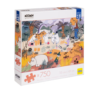 Moomin Safari 750 brikker Moomin puslespil fra Martinex