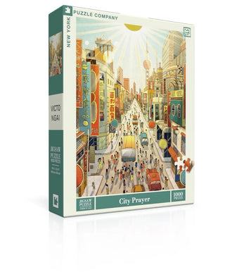 City Prayer 1000 brikker puslespil New York Puzzle Company