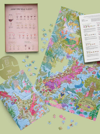 New Zealand Vinpuslespil 1000 brikker Water & Wines