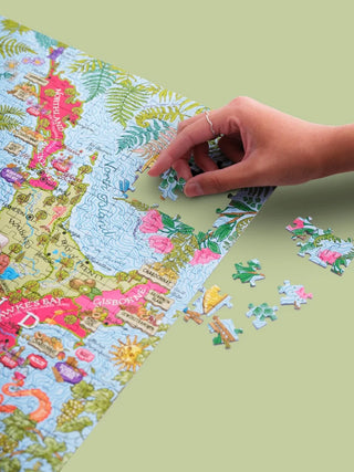 New Zealand Vinpuslespil 1000 brikker Water & Wines