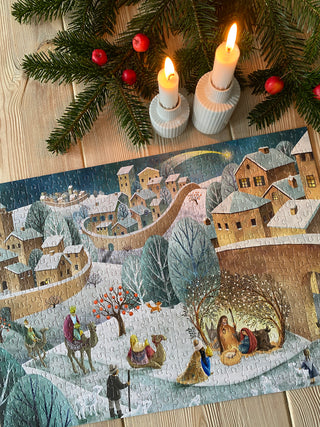 Christmas Night 500 brikker julepuslespil fra Penny Puzzle