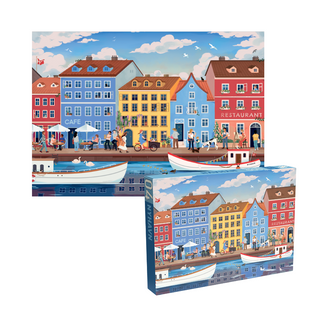 Nyhavn 1000 brikker puslespil fra Penny Puzzle