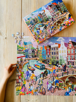Home of Canals 1000 Teile Puzzle von Penny Puzzle | Amsterdam Puzzle