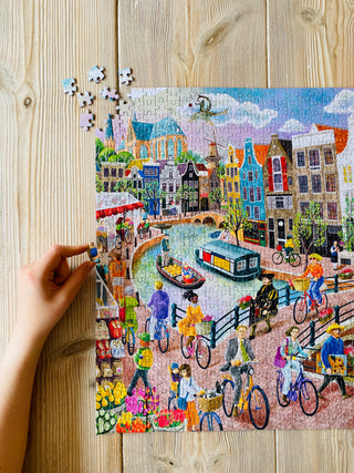 Home of Canals 1000 Teile Puzzle von Penny Puzzle | Amsterdam Puzzle