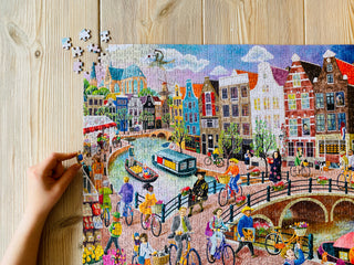 Home of Canals 1000 Teile Puzzle von Penny Puzzle | Amsterdam Puzzle