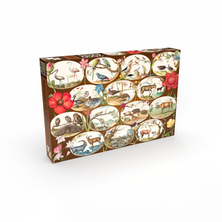 Nature in Miniature 2000 brikkervintage puslespil fra Penny Puzzle