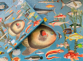 Exotic Fish 1000 brikker vintage puslespil fra Penny Puzzle