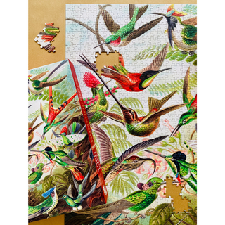 Hummingbirds 1000 brikker vintage puslespil fra Penny Puzzle