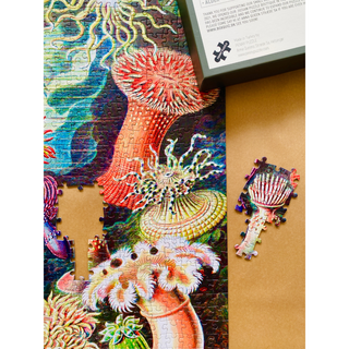 Sea Anemones 1000 brikker vintage puslespil fra Penny Puzzle