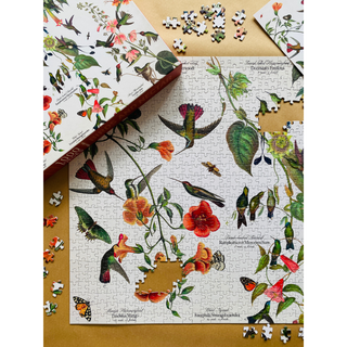 Birds and Nectar 1000 brikker vintage puslespil Penny Puzzle