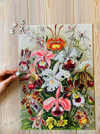 Orchids 500 brikker vintage puslespil fra Penny Puzzle