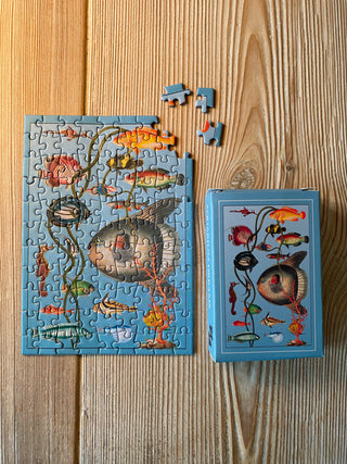 Aquarium Dreams minipuslespil med 99 brikker fra Penny Puzzle