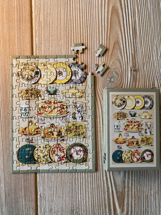 Dinner and Dessert minipuslespil med 99 brikker fra Penny Puzzle