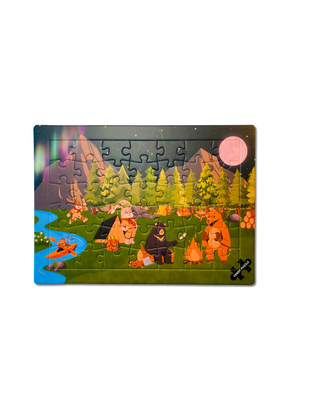 Camping With Friends - 42 brikker børnepuslespil +3 år fra Penny Puzzle