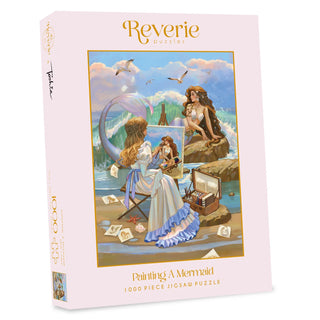 Painting a Mermaid 1000 brikker luksuspuslespil fra Reverie