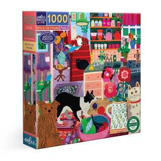 Haustiere in der Küche eeBoo 1000-Teile-Puzzle 