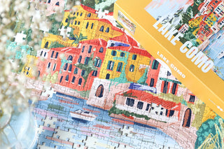 Lake Como 1000 brikker puslespil fra Piecely Puzzles